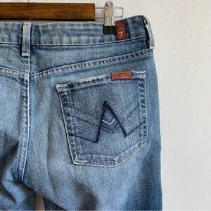 7 For All Mankind Jeans, Bling Pocket Jeans, Flare Jeans, Lightly Distre…